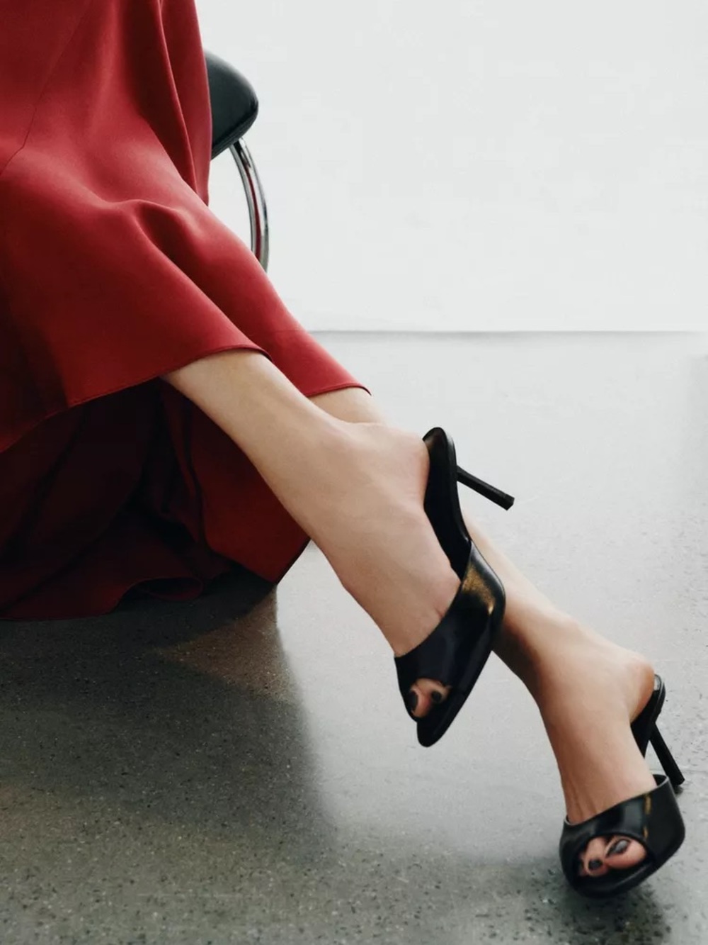 Zara Leather Heels
